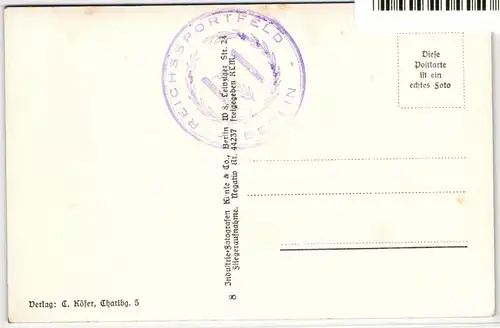 Deutsches Reich Olympiade auf Postkarte Berlin Reichssportfeld ungelaufen #NB553