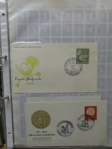 Deutschland Allgemein Briefe, FDCs und mehr im Leitz Binder #LY857