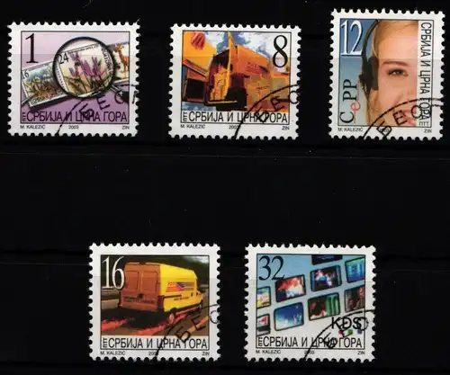 Jugoslawien 3133-3137 gestempelt #KP619