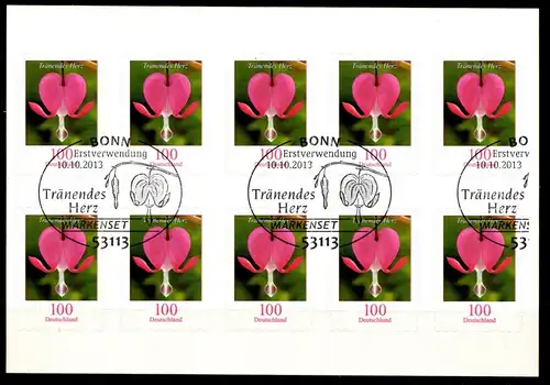 BRD 3034 gestempelt als Folienblatt 33 #GK164