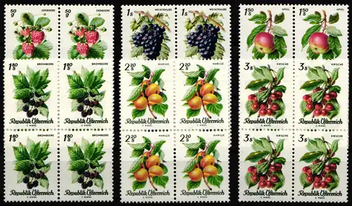 Österreich 1223-1228 postfrisch als Vierereinheit #KP672