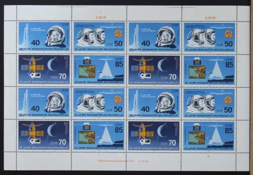 DDR ZD-Bogen 3005-3008 postfrisch mit DV 5 #NB179