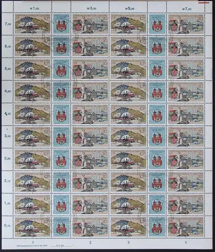 DDR ZD Bogen 2532-2533 gestempelt mit ESSt, mit DV 1 und mit PLF 2533I #NE029