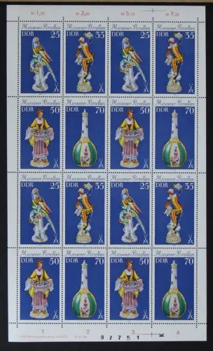 DDR ZD-Bogen 2468-2471 postfrisch mit DV 2, schmale Ränder #NB195