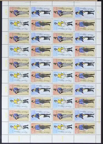 DDR ZD Bogen 2997-3000II postfrisch mit DV 4 #NE016