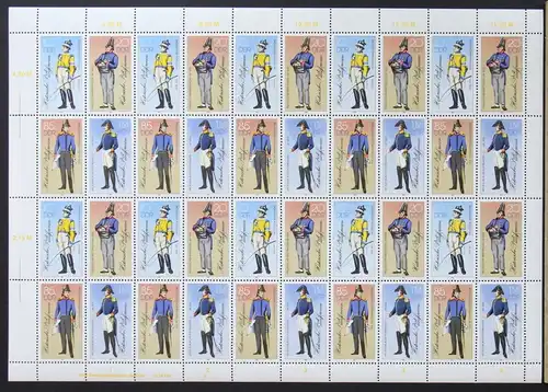 DDR ZD Bogen 2997-3000II postfrisch mit DV 3 #NE120