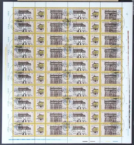 DDR ZD-Bogen 3118-3119 gestempelt mit ESSt, mit DV 1 und mit PLF 3119I #NE076