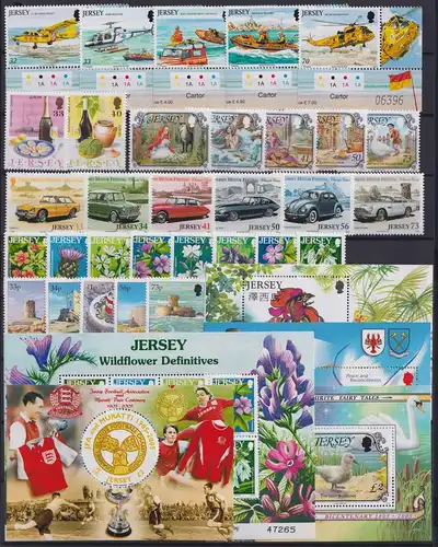 Jersey Jahrgang 2005 ohne 1169, 1172, 1178, 1200-1212 postfrisch #ND632