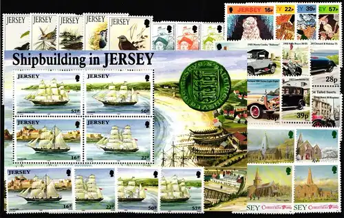Großbritannien Jersey Jahrgang 1992 mit 563-594 ohne 568-573 postfrisch #ND635