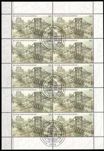 BRD Bund Kleinbogen 2616 gestempelt #ND556