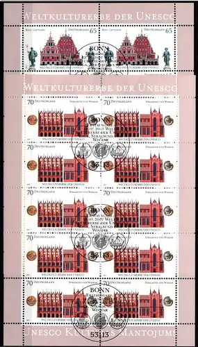 BRD Bund Kleinbogensatz 2614-2615 gestempelt #ND555