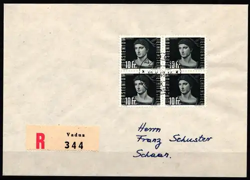 Liechenstein 257-266 als Ersttagsbrief Fotoattest Peter Marxer SBPV #NG160