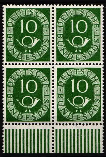 BRD Bund 128 postfrisch 4er Block vom Unterrand #NG064