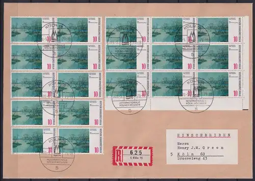 Berlin 423 FN auf Brief als Mehrfachfrankatur Formnummer 0 #NG243