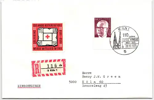 Berlin 433 FN auf Brief als Einzelfrankatur Formnummer 2 #NG252