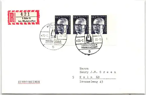 Berlin 394 FN auf Brief als Mehrfachfrankatur Formnummer 1 #NG222