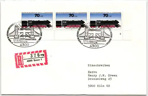 Berlin 491 FN auf Brief als Mehrfachfrankatur Formnummer 2 #NG310