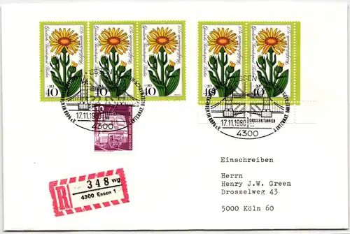 Berlin 511 FN auf Brief als Mischfrankatur Formnummer 2 #NG333