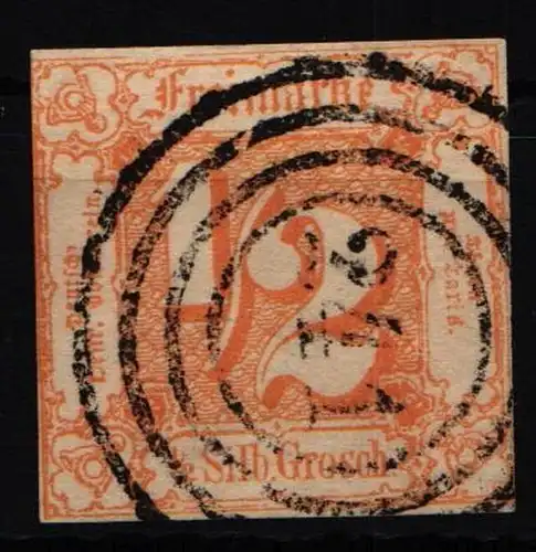 Thurn & Taxis 28 gestempelt signiert G.W. #NG400