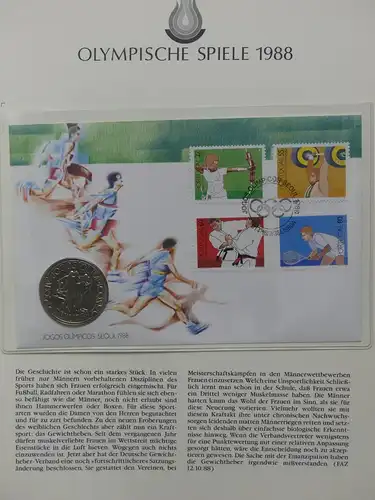 Motiv Olympia Spiele 1988 auf Borek-Seiten #LY882