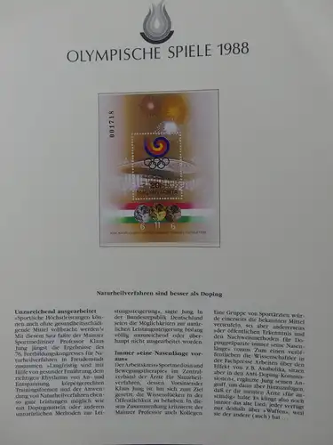 Motiv Olympia Spiele 1988 auf Borek-Seiten #LY882