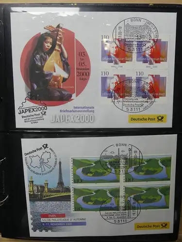 BRD Bund FDCs Bund nach 2000 im Post Binder #LY891