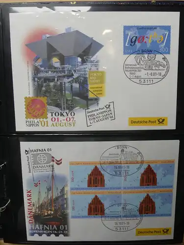 BRD Bund FDCs Bund nach 2000 im Post Binder #LY891