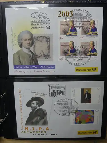 BRD Bund FDCs Bund nach 2000 im Post Binder #LY891