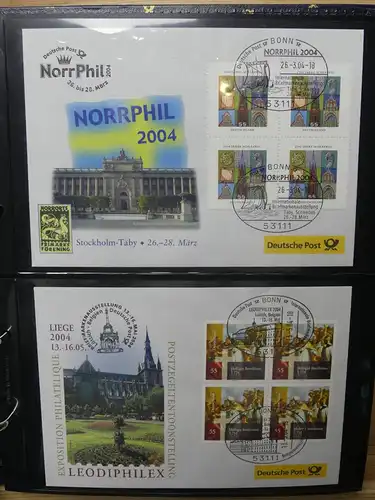 BRD Bund FDCs Bund nach 2000 im Post Binder #LY891