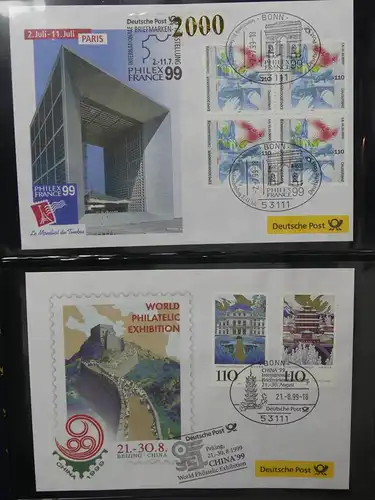 BRD Bund FDCs Bund nach 2000 im Post Binder #LY891