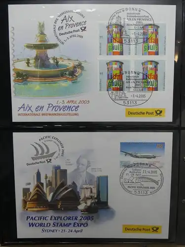 BRD Bund FDCs Bund nach 2000 im Post Binder #LY891