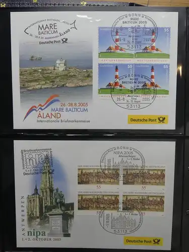 BRD Bund FDCs Bund nach 2000 im Post Binder #LY891