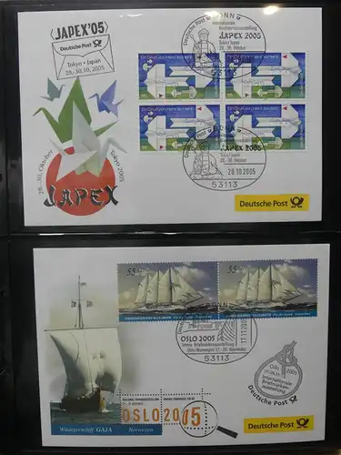 BRD Bund FDCs Bund nach 2000 im Post Binder #LY891