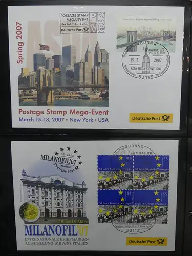 BRD Bund FDCs Bund nach 2000 im Post Binder #LY891