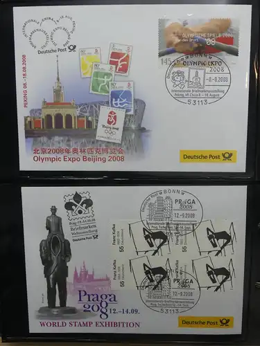 BRD Bund FDCs Bund nach 2000 im Post Binder #LY891