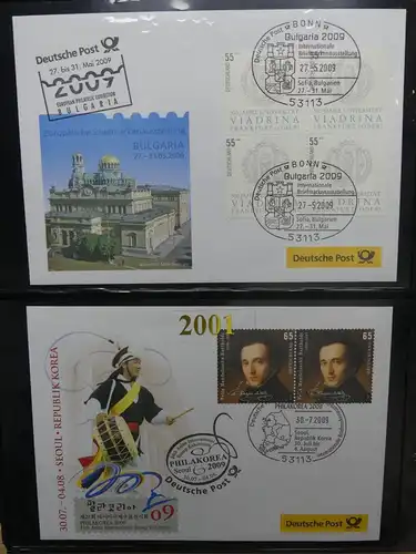 BRD Bund FDCs Bund nach 2000 im Post Binder #LY891