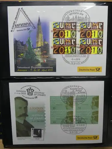 BRD Bund FDCs Bund nach 2000 im Post Binder #LY891