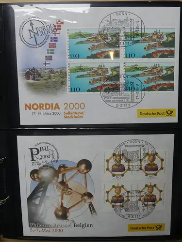 BRD Bund FDCs Bund nach 2000 im Post Binder #LY891