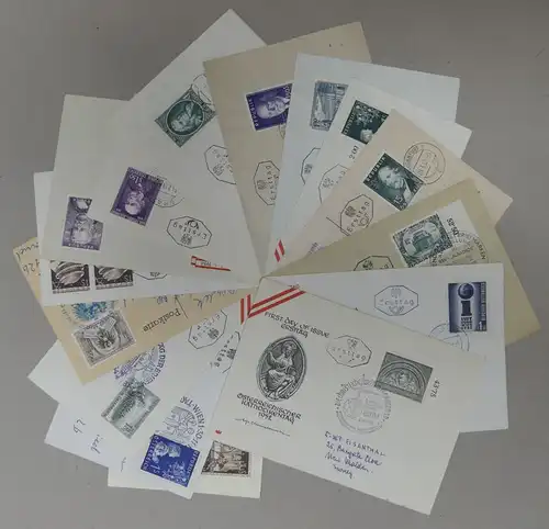 Österreich Lot Erstagsbriefe 18 Stck. über 300,00 € KW #IM876