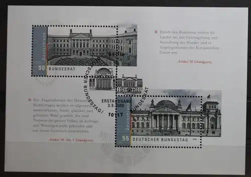 BRD Block 76 mit 2757-2758 gestempelt #TC737