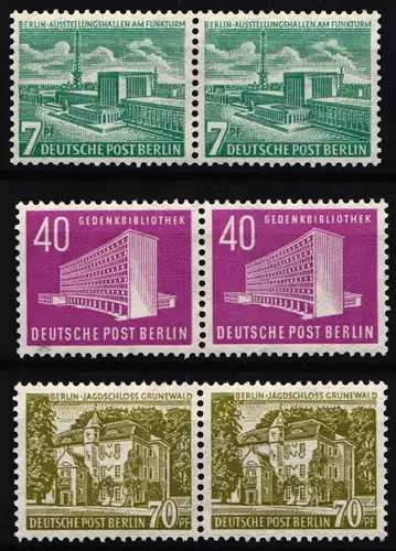 Berlin 121-123 postfrisch waagerechte Paare #NG481