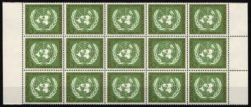 BRD Bund 221 postfrisch 15er Block #NG512