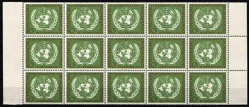 BRD Bund 221 postfrisch 15er Block #NG511