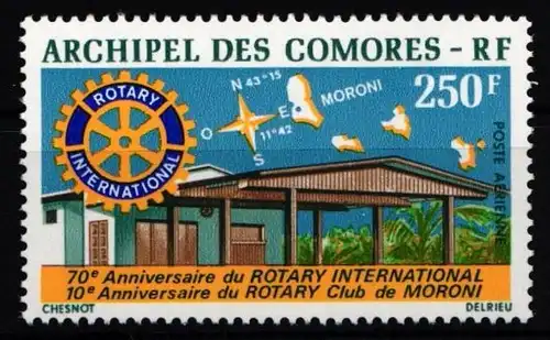 Archipel der Komoren 182 postfrisch Rotary Club #ND013