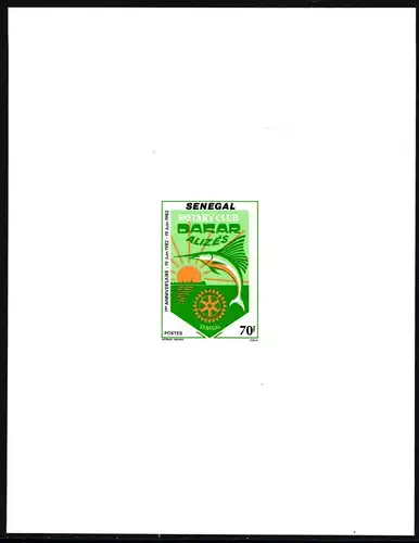 Senegal 803 postfrisch als Luxusblock, Rotary Club #ND003