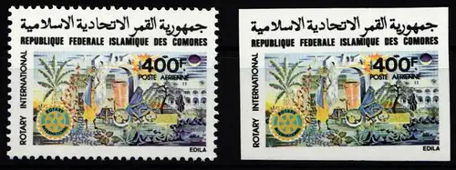 Komoren 568 A+B postfrisch Rotary Club #ND014