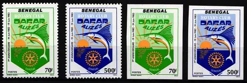 Senegal 803-804 postfrisch Rotary Club #ND055