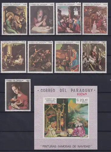 Paraguay Block 133 + 1983-1991 postfrisch Kunst #ND231