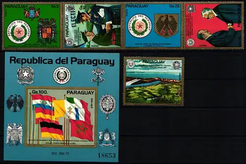 Paraguay Block 214 + 2512-2516 postfrisch #ND288