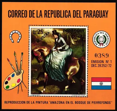 Paraguay Block 189-191 postfrisch Muster #ND318